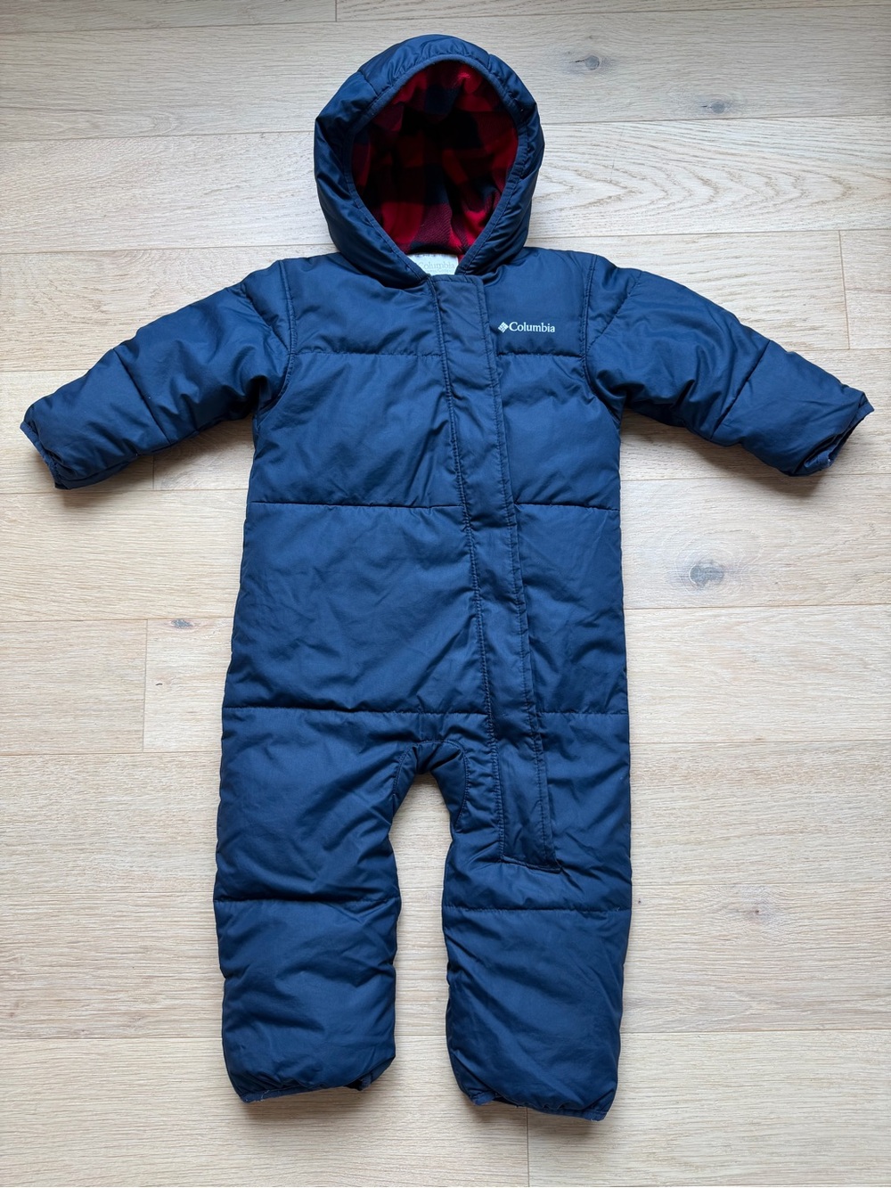 Columbia Snuggly Bunny Down Bunting Snowsuit Navy 18-24M